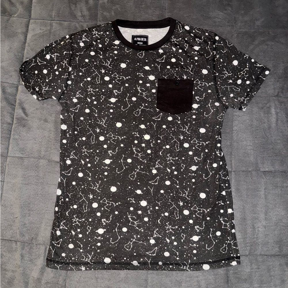 Alpha Beta Black and White Constellation T-Shirt